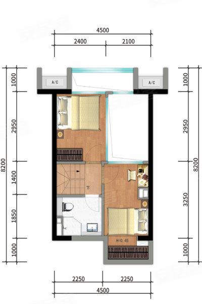 和昌·众筑中央松湖loft1室0厅0卫45㎡南77万