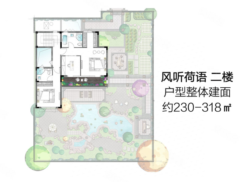 华宸十里风荷(新房)4室3厅5卫230㎡南北460万