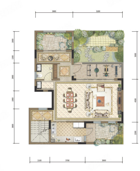 适合居住,禹洲雍锦府(新房)二手房,250万,4室2厅,3卫,172平米-重庆