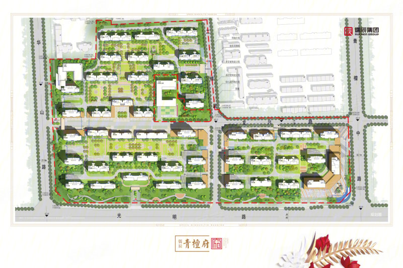 儒辰·青檀府,光明路华山路交汇处北300米路东-枣庄儒辰·青檀府二手