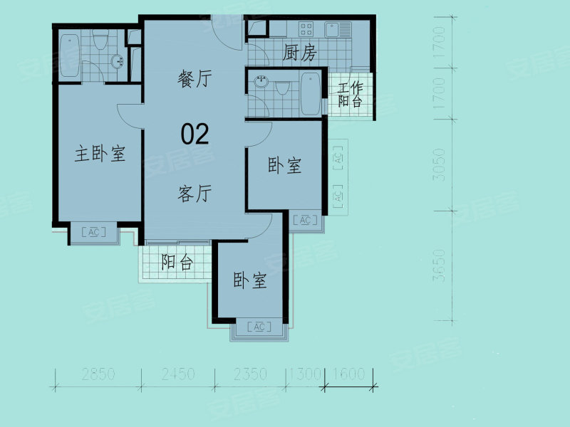 海逸豪庭尚都 三房 双阳台 实用率高 楼层可选,海逸豪庭二手房,208万