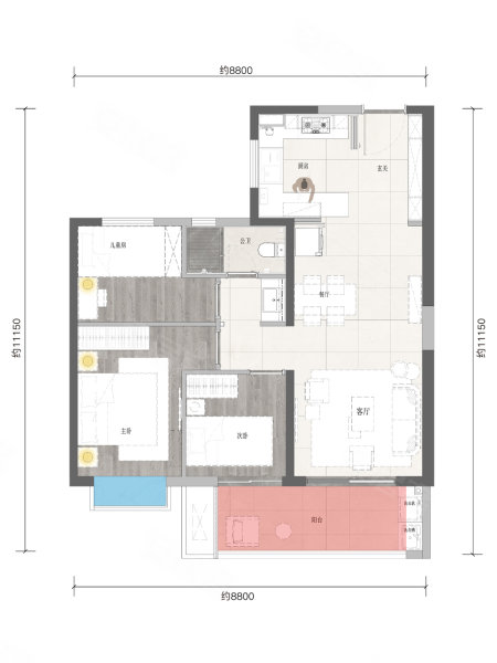 俊发龙泉俊园(新房)二手房,150万,3室2厅,1卫,99.67平米-昆明安居客