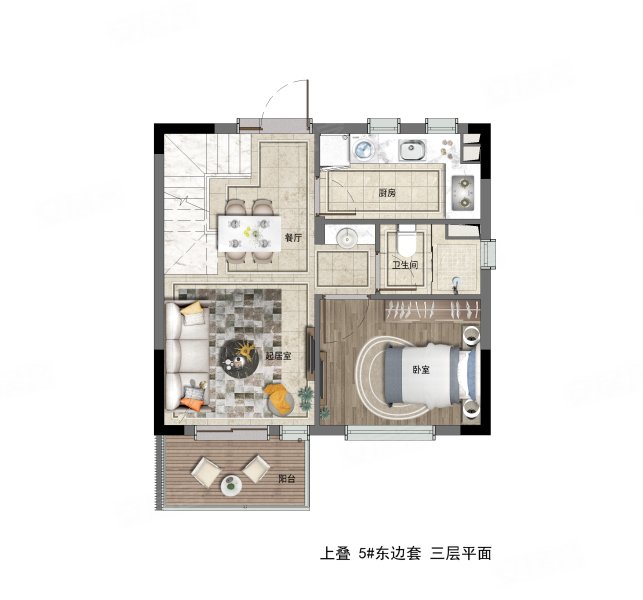 东滩云墅3室2厅2卫90㎡南272万