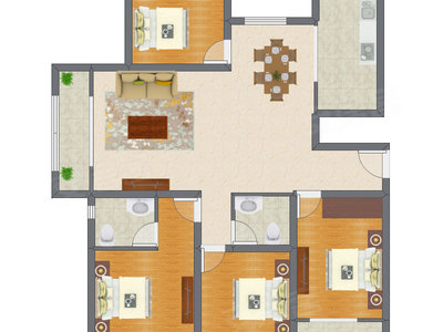 4室2厅 152.35平米