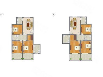 3室1厅 122.97平米