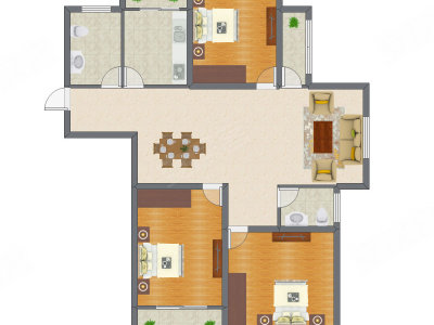 3室2厅 117.85平米
