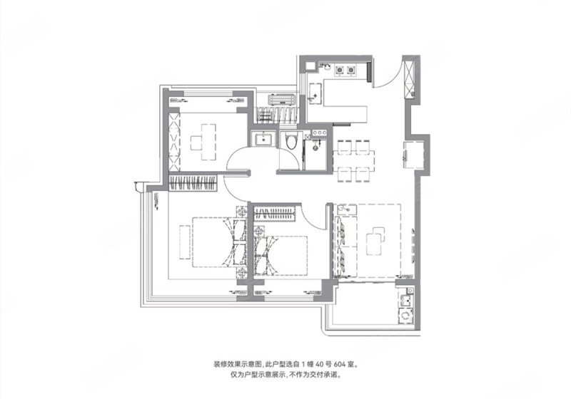 招商中旅·观境3室2厅89㎡347万二手房图片