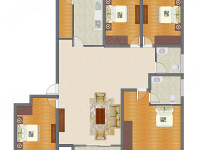 4室1厅 138.73平米