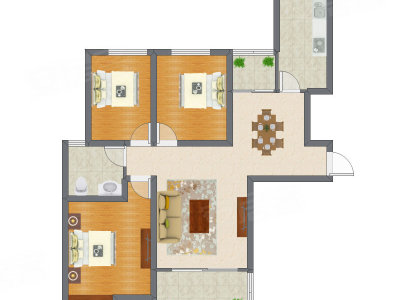 3室2厅 119.78平米