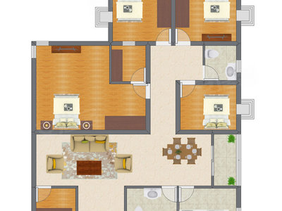 4室1厅 111.47平米