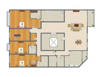 4室2厅 225.64平米