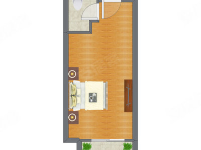 1室0厅 42.83平米