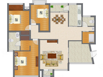 3室2厅 118.57平米