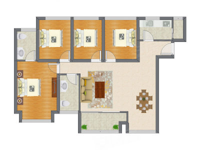 4室2厅 105.05平米