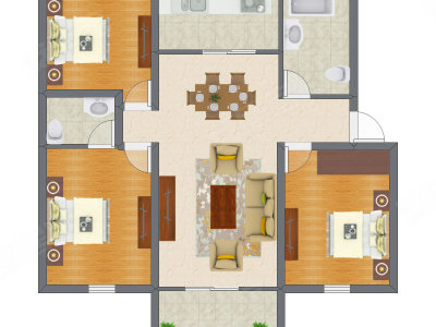 3室2厅 85.25平米
