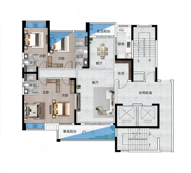 近市区,外滩华府(新房)二手房,121万,4室2厅,3卫,173平米-韶关安居客