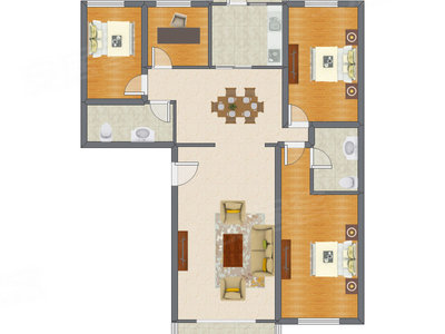 4室2厅 159.88平米