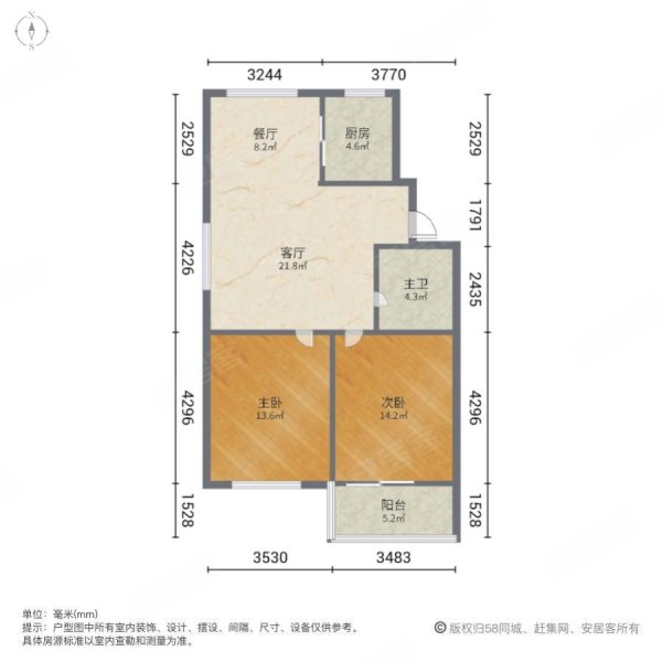 交通便捷 医疗配套成熟 刚需两居 正南朝向 超低密度,晨曦北园二手房
