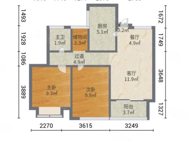 蓝庭公寓户型图图片