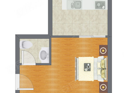 1室0厅 41.14平米