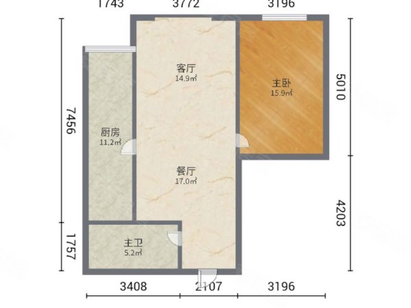 大同平城生态园北区岳翠园岳翠园 1室1厅1卫 电梯房 精装修79平米出租房源真实图片