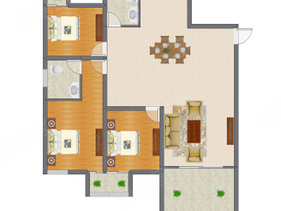 3室2厅 112.81平米