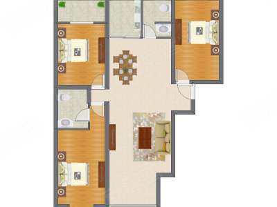 3室2厅 139.52平米