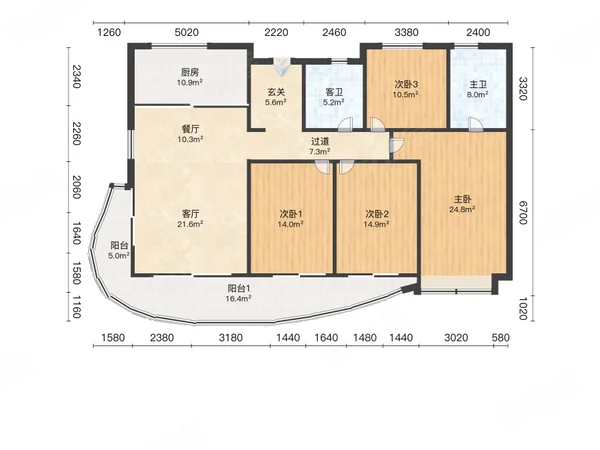 长沙开福广电中心绿地v岛绿地v岛 4室2厅2卫
