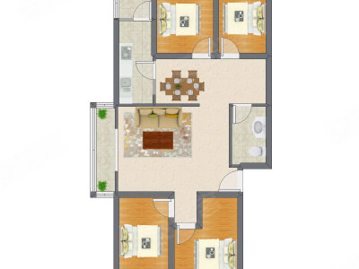 4室2厅 117.83平米