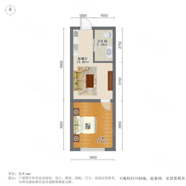 新青年公寓 金州五一路 拎包入住 看房方便精装修 适合情侣