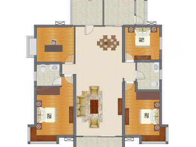 4室2厅 141.00平米