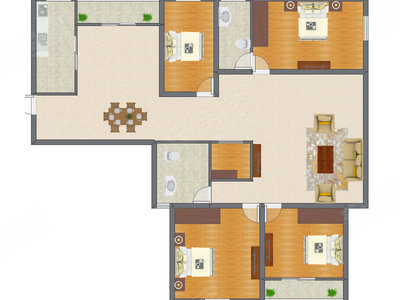 4室1厅 159.15平米