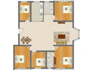 5室2厅 181.21平米