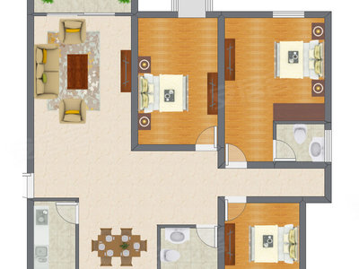 3室2厅 112.60平米