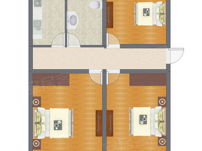 3室1厅 81.52平米