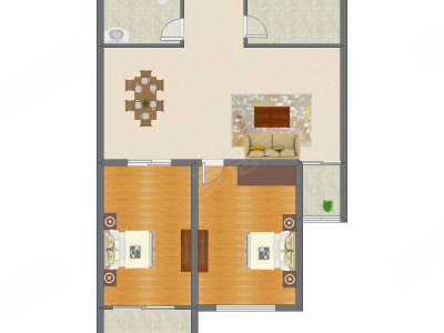 2室2厅 133.29平米