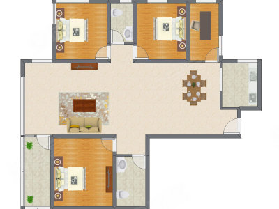 4室2厅 157.70平米