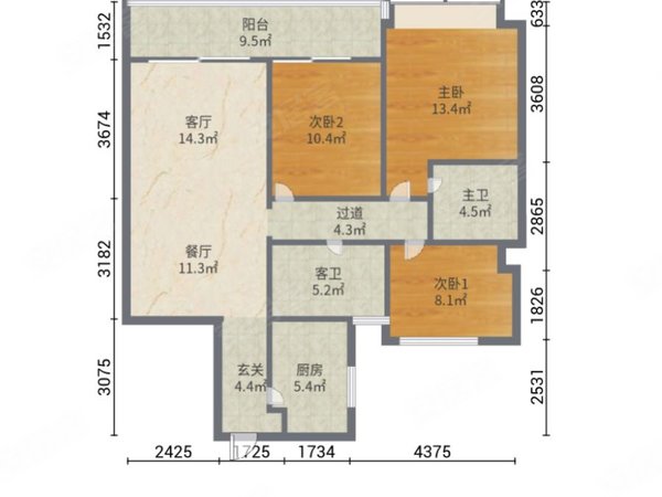 【多图】翠湖香山玉兰苑,唐家湾租房,翠湖香山玉兰苑 3室2厅2卫 电梯