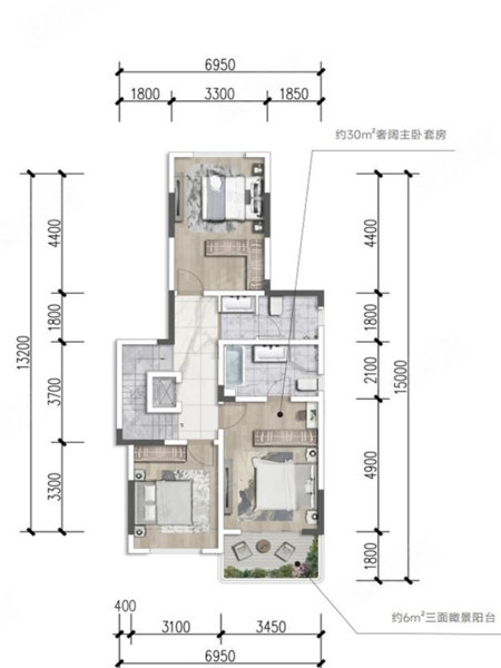 贵阳玺樾云璟户型图图片