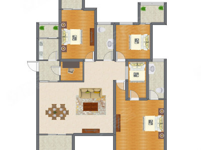 5室2厅 184.00平米