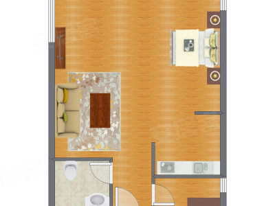 1室0厅 67.56平米户型图