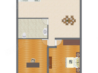 2室1厅 79.97平米