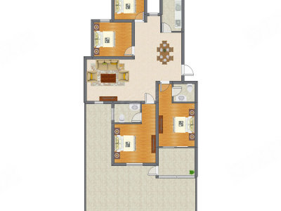 4室2厅 139.50平米