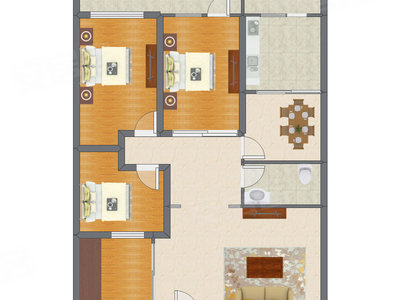 3室2厅 137.22平米