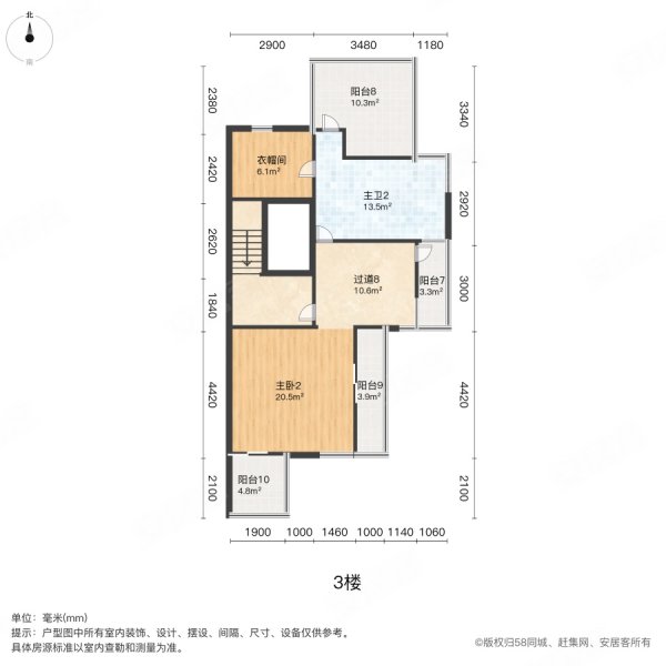 银都名墅6室4厅5卫441.76㎡南3104万