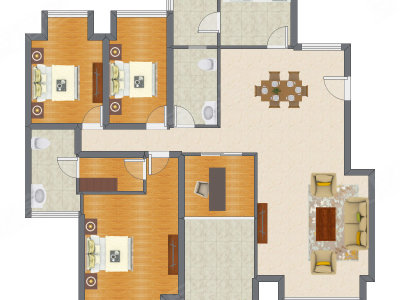 4室2厅 143.42平米