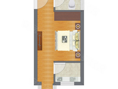 1室0厅 36.90平米