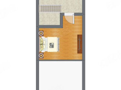1室2厅 28.42平米
