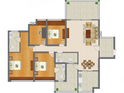 4室2厅 140.83平米