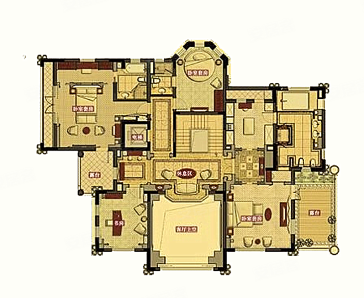 合生东郊别墅4室3厅5卫875.6㎡南10512万